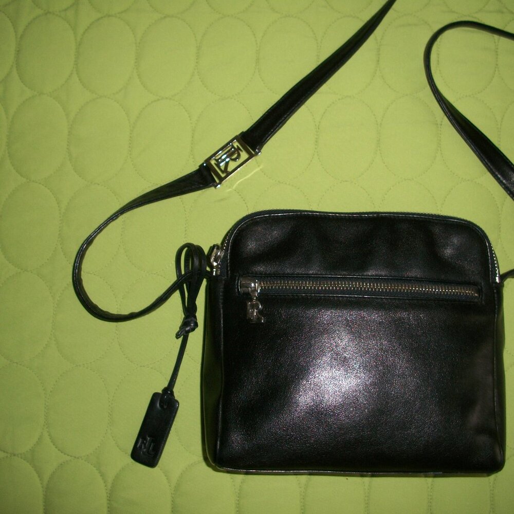 Ralph Lauren Black Leather Bag